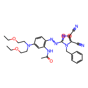 2-[2-Acetylamino-4-bis(2-ethoxyethyl)aminophenylazo]-1-benzyl-1H-imidazole-4,5-dicarbonitrile