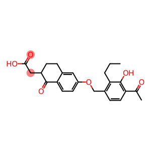 [[6-(4-Acetyl-3-hydroxy-2-propylbenzyloxy)-1,2,3,4-tetrahydro-1-oxonaphthalen]-2-yl]acetic acid