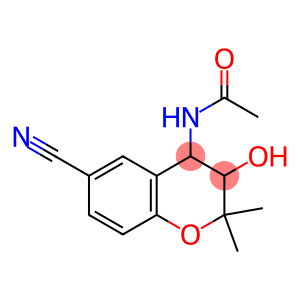 4-Acetylamino-3,4-dihydro-3-hydroxy-2,2-dimethyl-2H-1-benzopyran-6-carbonitrile