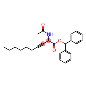 2-Acetylamino-3-decynoic acid diphenylmethyl ester