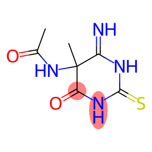 5-Acetylamino-1,2,5,6-tetrahydro-6-imino-5-methyl-2-thioxopyrimidin-4(3H)-one