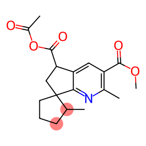 5'-Acetyl-5',6'-dihydro-2'-methylspiro[cyclopentane-1,7'-[7H]cyclopenta[b]pyridine]-3',5'-dicarboxylic acid dimethyl ester