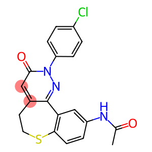10-(Acetylamino)-2-(4-chlorophenyl)-5,6-dihydro[1]benzothiepino[5,4-c]pyridazin-3(2H)-one