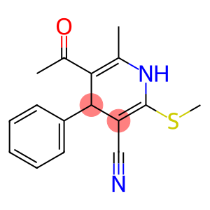 5-Acetyl-3-cyano-1,4-dihydro-6-methyl-2-methylthio-4-phenylpyridine