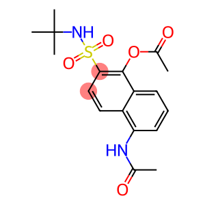 5-Acetylamino-1-acetoxy-N-tert-butyl-2-naphthalenesulfonamide