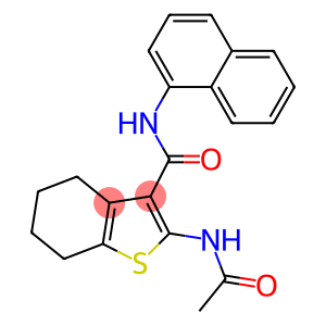 2-(acetylamino)-N-(1-naphthyl)-4,5,6,7-tetrahydro-1-benzothiophene-3-carboxamide