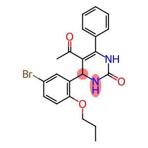 5-acetyl-4-(5-bromo-2-propoxyphenyl)-6-phenyl-3,4-dihydropyrimidin-2(1H)-one