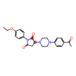 3-[4-(4-acetylphenyl)-1-piperazinyl]-1-(4-ethoxyphenyl)-2,5-pyrrolidinedione