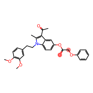 3-acetyl-1-[2-(3,4-dimethoxyphenyl)ethyl]-2-methyl-1H-indol-5-yl phenoxyacetate