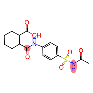 2-({4-[(acetylamino)sulfonyl]anilino}carbonyl)cyclohexanecarboxylic acid