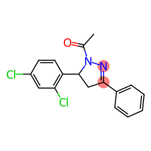 1-acetyl-5-(2,4-dichlorophenyl)-3-phenyl-4,5-dihydro-1H-pyrazole