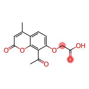 [(8-acetyl-4-methyl-2-oxo-2H-chromen-7-yl)oxy]acetic acid