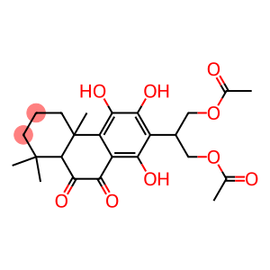 7-[2-Acetoxy-1-(acetoxymethyl)ethyl]-1,2,3,4,4a,10a-hexahydro-5,6,8-trihydroxy-1,1,4a-trimethylphenanthrene-9,10-dione