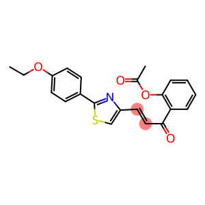 1-(2-Acetoxyphenyl)-3-[2-(4-ethoxyphenyl)thiazol-4-yl]-2-propen-1-one