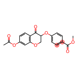 4-[(7-Acetoxy-3,4-dihydro-4-oxo-2H-1-benzopyran)-3-yloxy]benzoic acid methyl ester