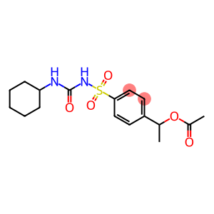 4-(1-acetoxyethyl)-N-(cyclohexylcarbamoyl)benzenesulfonamide