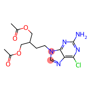 9-(4-acetoxy-3-acetoxymethylbuty-1-yl)-2-amino-6-chloropurine