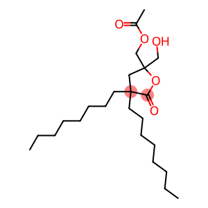 5-(acetoxymethyl)-5--(hydroxymethyl)-3,3-dioctyltetrahydro-2-furanone