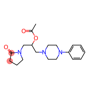 1-(2-acetoxy-3-(4-phenyl-1-piperazinyl)propyl)pyrrolidin-2-one