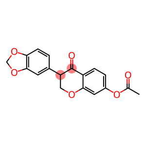 7-ACETOXY-3-(1,3-BENZODIOXOL-5-YL)-4-CHROMANONE