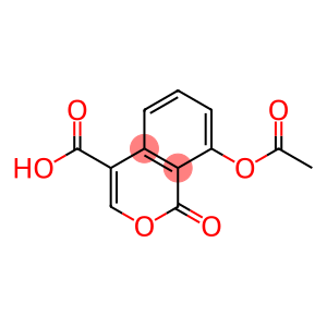 8-ACETOXY-1-OXO-1H-BENZO(C)PYRAN-4-CARBOXYLICACID