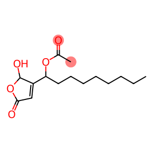 Acetic acid 1-[(2,5-dihydro-2-hydroxy-5-oxofuran)-3-yl]nonyl ester