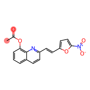 Acetic acid 2-[2-(5-nitro-2-furyl)vinyl]-8-quinolyl ester