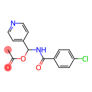 Acetic acid (4-pyridinyl)(4-chlorobenzoylamino)methyl ester