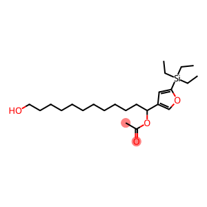 Acetic acid 1-[5-(triethylsilyl)-3-furyl]-12-hydroxydodecyl ester