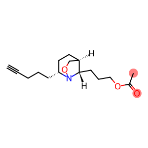 Acetic acid 3-[(2R,5S,8S)-2-(4-pentynyl)-1-aza-7-oxabicyclo[3.2.1]octan-8-yl]propyl ester