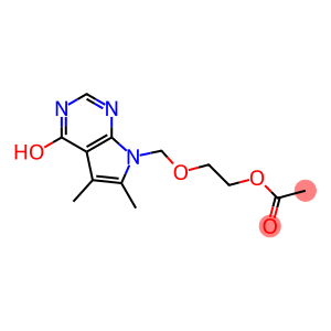 Acetic acid 2-[[4-hydroxy-5,6-dimethyl-7H-pyrrolo[2,3-d]pyrimidin-7-yl]methoxy]ethyl ester