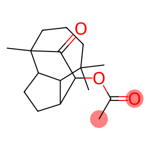 Acetic acid (decahydro-4,8,8-trimethyl-10-oxo-1,4-ethanoazulen)-9-yl ester