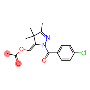 Acetic acid [[2-(4-chlorobenzoyl)-4,4,5-trimethyl-3,4-dihydro-2H-pyrazol]-3-ylidene]methyl ester