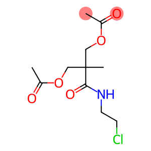 ACETIC ACID 3-ACETOXY-2-(2-CHLORO-ETHYLCARBAMOYL)-2-METHYL-PROPYL ESTER