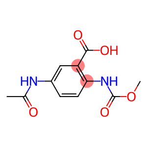 5-acetamido-2-[(methoxycarbonyl)amino]benzoic acid