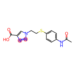 1-{2-[(4-acetamidophenyl)sulfanyl]ethyl}-1H-1,2,3-triazole-4-carboxylic acid