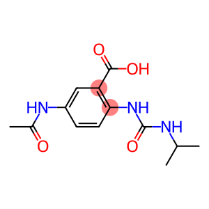 5-acetamido-2-[(propan-2-ylcarbamoyl)amino]benzoic acid