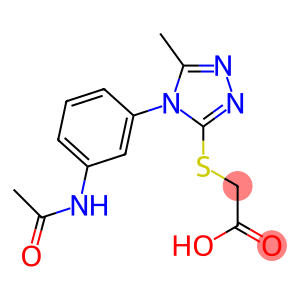 2-{[4-(3-acetamidophenyl)-5-methyl-4H-1,2,4-triazol-3-yl]sulfanyl}acetic acid