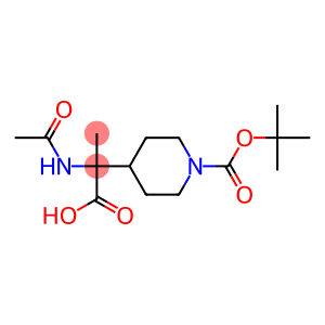 2-Acetamido-2-(1-(Tert-Butoxycarbonyl)Piperidin-4-Yl)Propanoic Acid