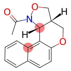 1-[3A,11C-DIHYDRO-3H-BENZO[5,6]CHROMENO[4,3-C]ISOXAZOL-1(4H)-YL]-1-ETHANONE