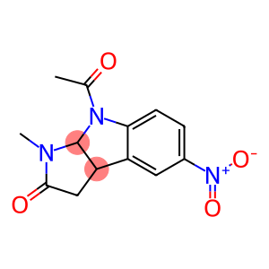 3,3a,8,8a-Tetrahydro-1-methyl-8-acetyl-5-nitropyrrolo[2,3-b]indol-2(1H)-one