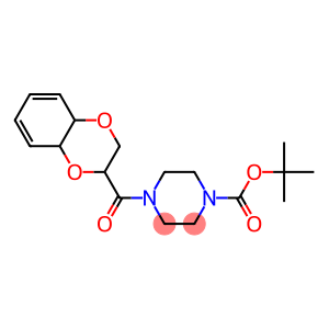 4-(2,3,4a,8a-Tetrahydro-benzo[1,4]dioxine-2-carbonyl)-piperazine-1-carboxylic acid tert-butyl ester