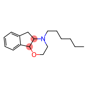 2,3,4,4a,5,9b-Hexahydro-4-hexylindeno[1,2-b]-1,4-oxazine