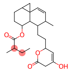 1,2,3,4,4a,7,8,8a-octahydro-4,4a-methano-7-methyl-8-(2-(2,4-tetrahydro-4-hydroxy-6-oxo-2H-pyran-2-yl)ethyl)-1-naphthyl 2-methylbutanoate