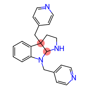 1,2,3,3A,8,8A-HEXAHYDRO-3A,8-BIS(4-PYRIDINYLMETHYL)-PYRROLO[2,3-B]INDOLE