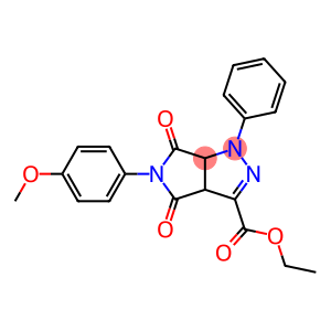 1,3a,4,5,6,6a-Hexahydro-4,6-dioxo-5-(4-methoxyphenyl)-1-(phenyl)pyrrolo[3,4-c]pyrazole-3-carboxylic acid ethyl ester