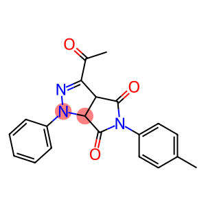 1,3a,4,5,6,6a-Hexahydro-3-acetyl-4,6-dioxo-5-(4-methylphenyl)-1-(phenyl)pyrrolo[3,4-c]pyrazole