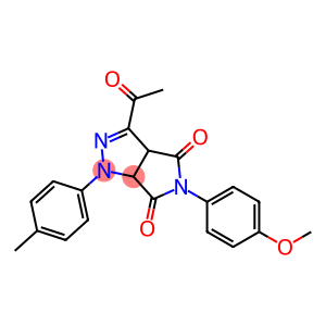 1,3a,4,5,6,6a-Hexahydro-3-acetyl-4,6-dioxo-5-(4-methoxyphenyl)-1-(4-methylphenyl)pyrrolo[3,4-c]pyrazole