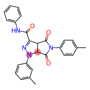 1,3a,4,5,6,6a-Hexahydro-4,6-dioxo-N-phenyl-5-(4-methylphenyl)-1-(3-methylphenyl)pyrrolo[3,4-c]pyrazole-3-carboxamide