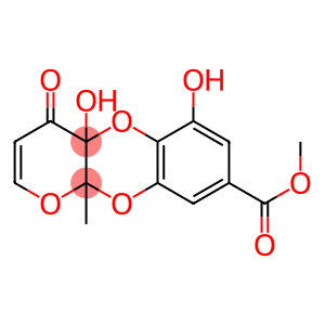 4a,10a-Dihydro-4a,6-dihydroxy-10a-methyl-4-oxo-4H-pyrano[2,3-b][1,4]benzodioxin-8-carboxylic acid methyl ester